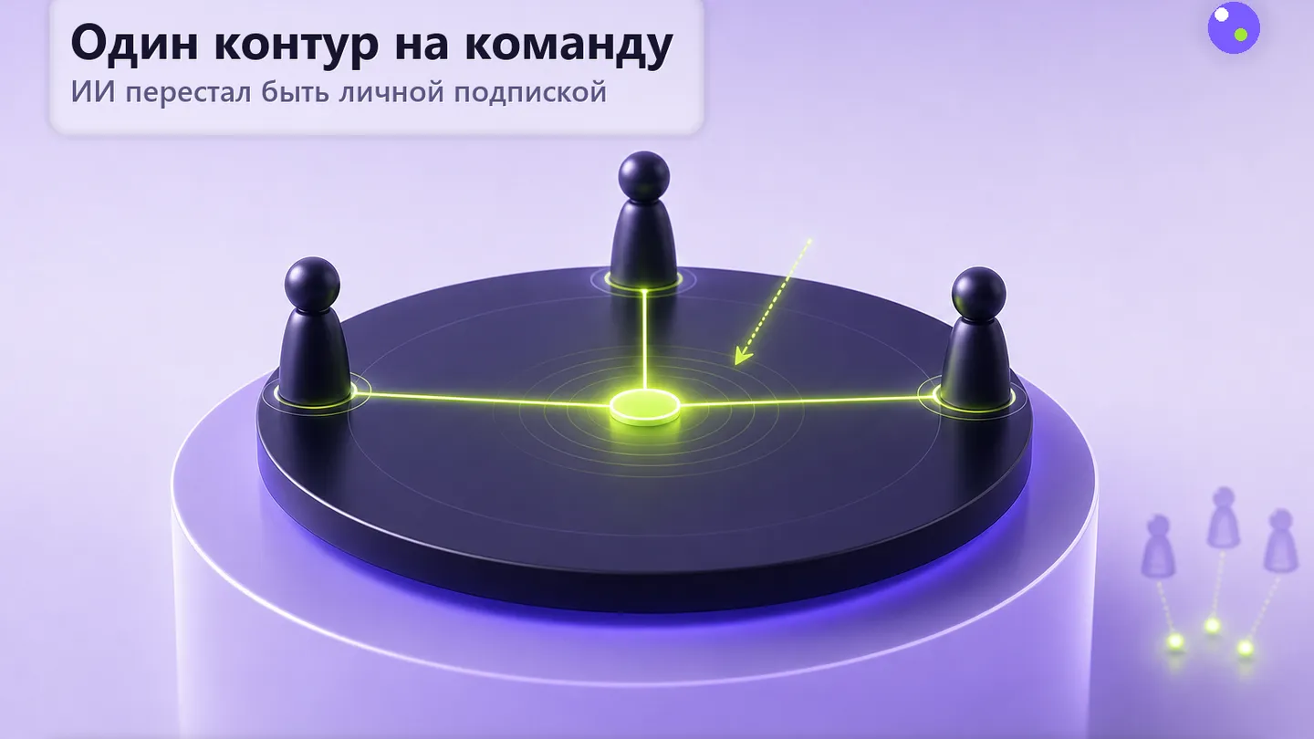 Редакционная схема общего рабочего агента, который собирает разрозненные командные процессы в один контур.